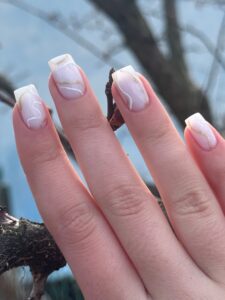 Pearl Almond Nails