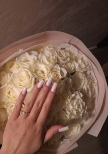 Classic White Lace Nail Design