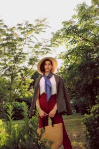 Silk Scarf With Blazer