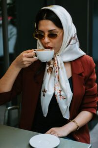 Scarf and Sunglasses look