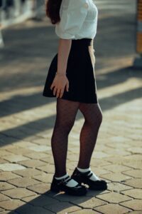Women wearing mary jane shoes with skirts for complete look