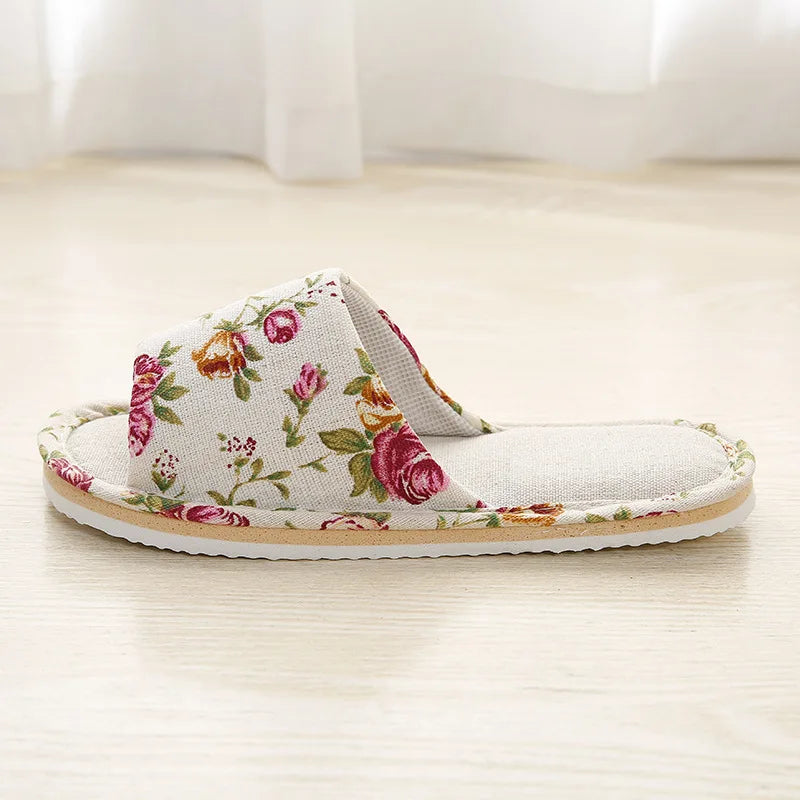 The LuxeMuse*Soft Couple Linen Slipper