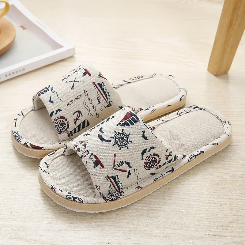 The LuxeMuse*Soft Couple Linen Slipper