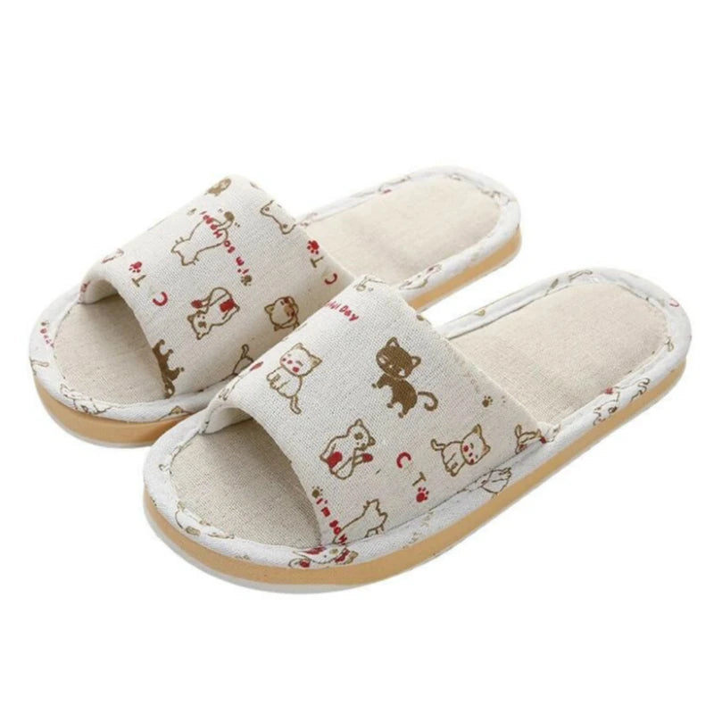 The LuxeMuse*Soft Couple Linen Slipper