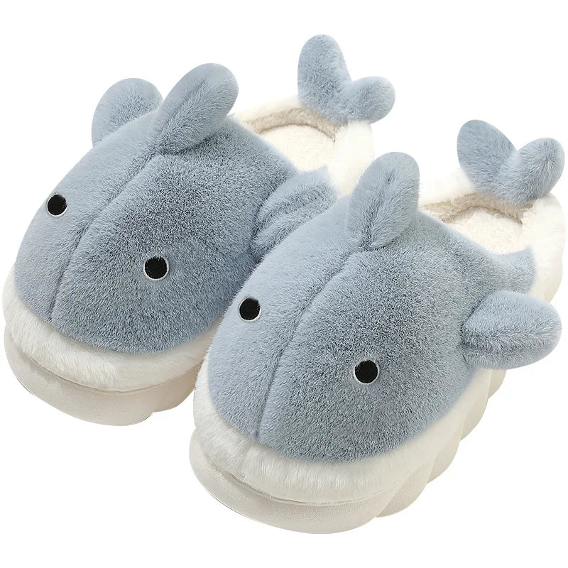 The LuxeMuse*Shark Cotton Slippers