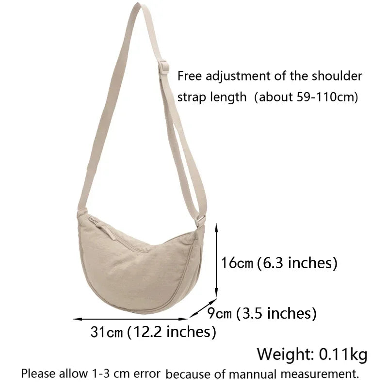 The LuxeMuse* Nylon Hobos Chest Shoulder Bag