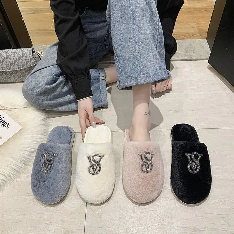 The LuxeMuse* Hairy Cotton Slippers