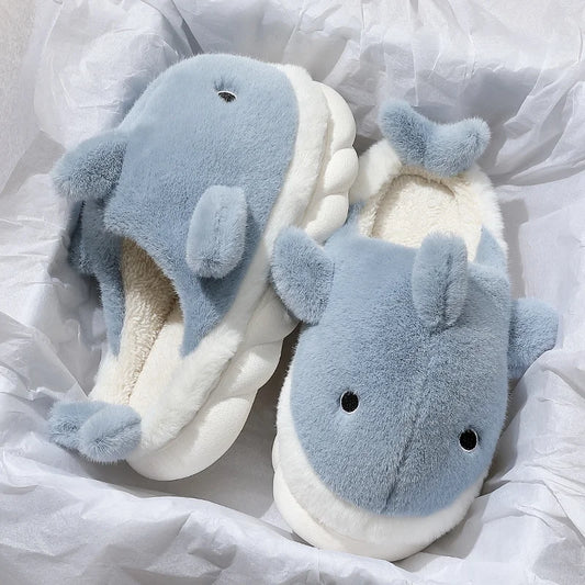 The LuxeMuse*Shark Cotton Slippers