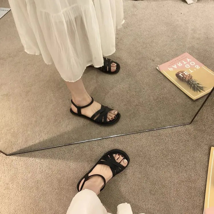 The LuxeMuse* Ankle Strap Flats