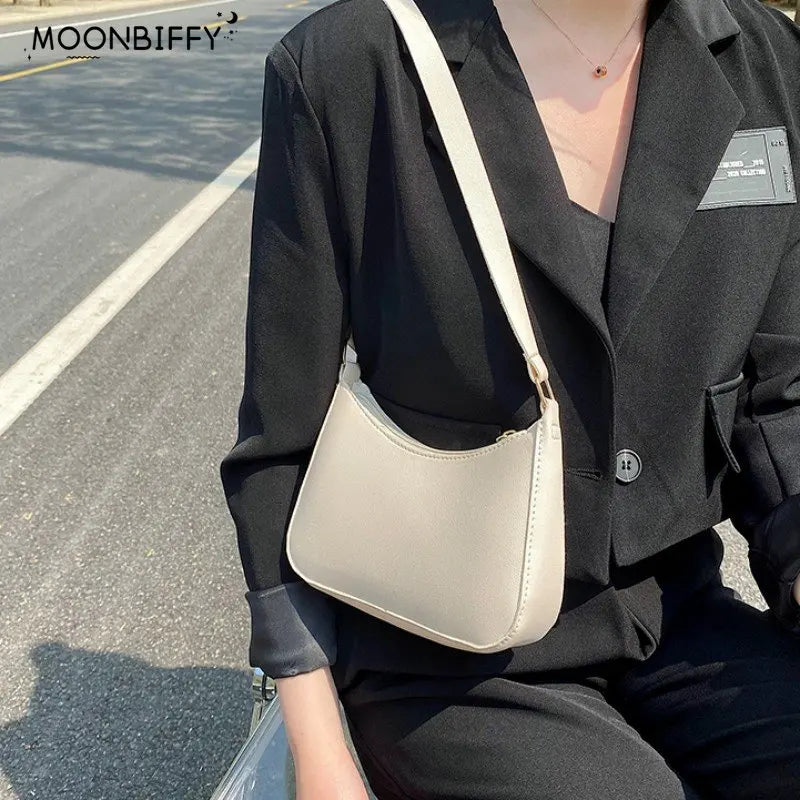 The LuxeMuse* Retro Leather Shoulder Underarm Bag